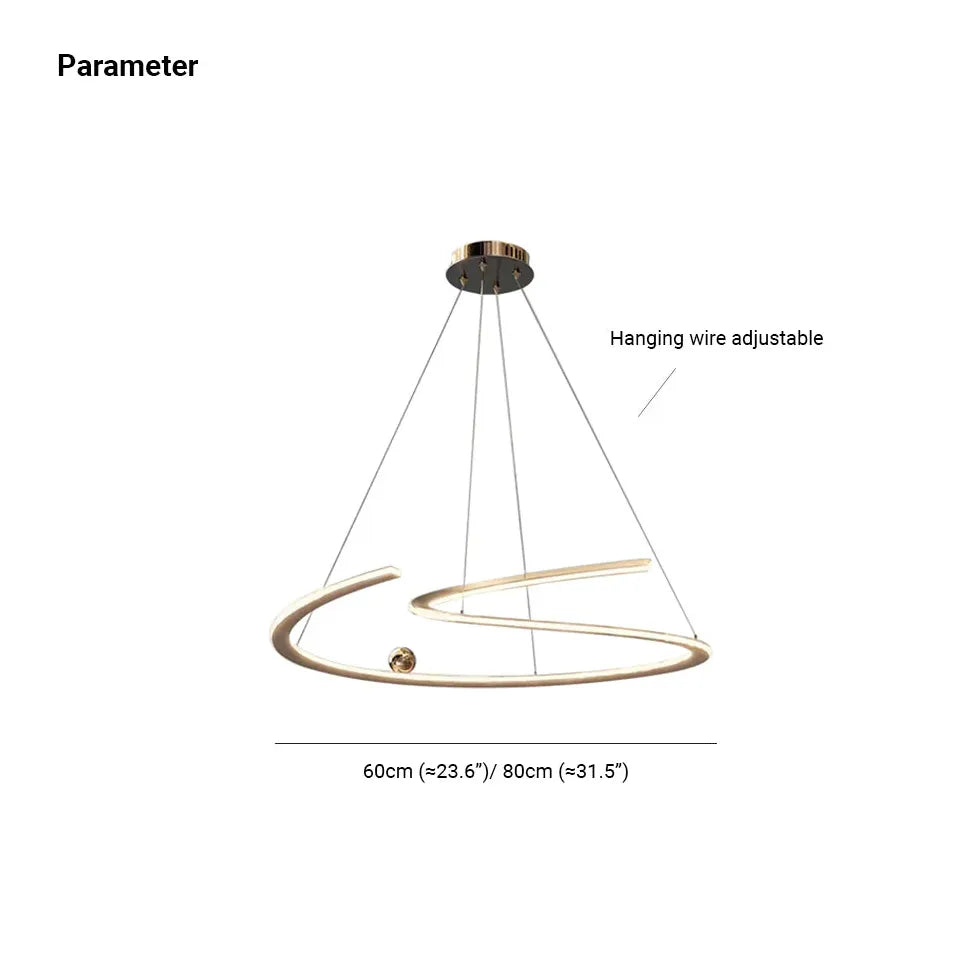 LED Hängelampe Ring Modernes Design Nordisch