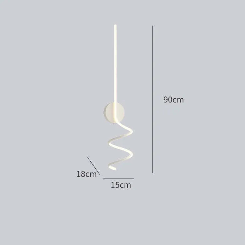 wandleuchte flach weiß Minimalistische moderne Linienführung