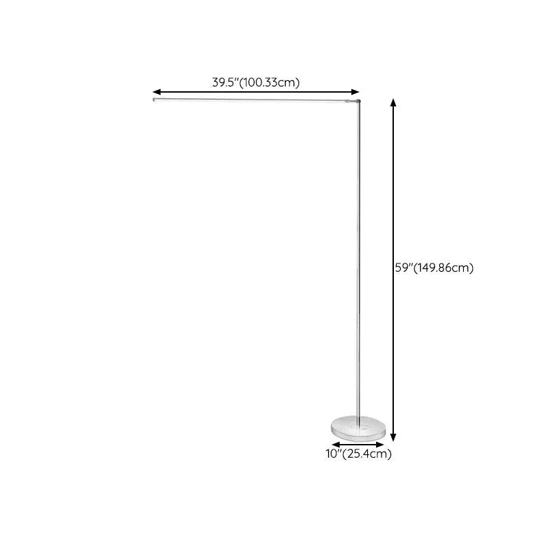 Schlanke einstellbare Armminimalist -Stehlampe