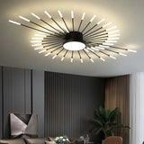 Black LED Modern Flush Ceiling Lights