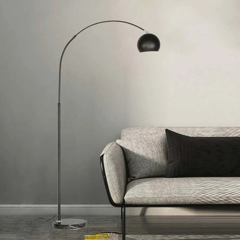 Curved Black Linear Artistic Floor Lamp