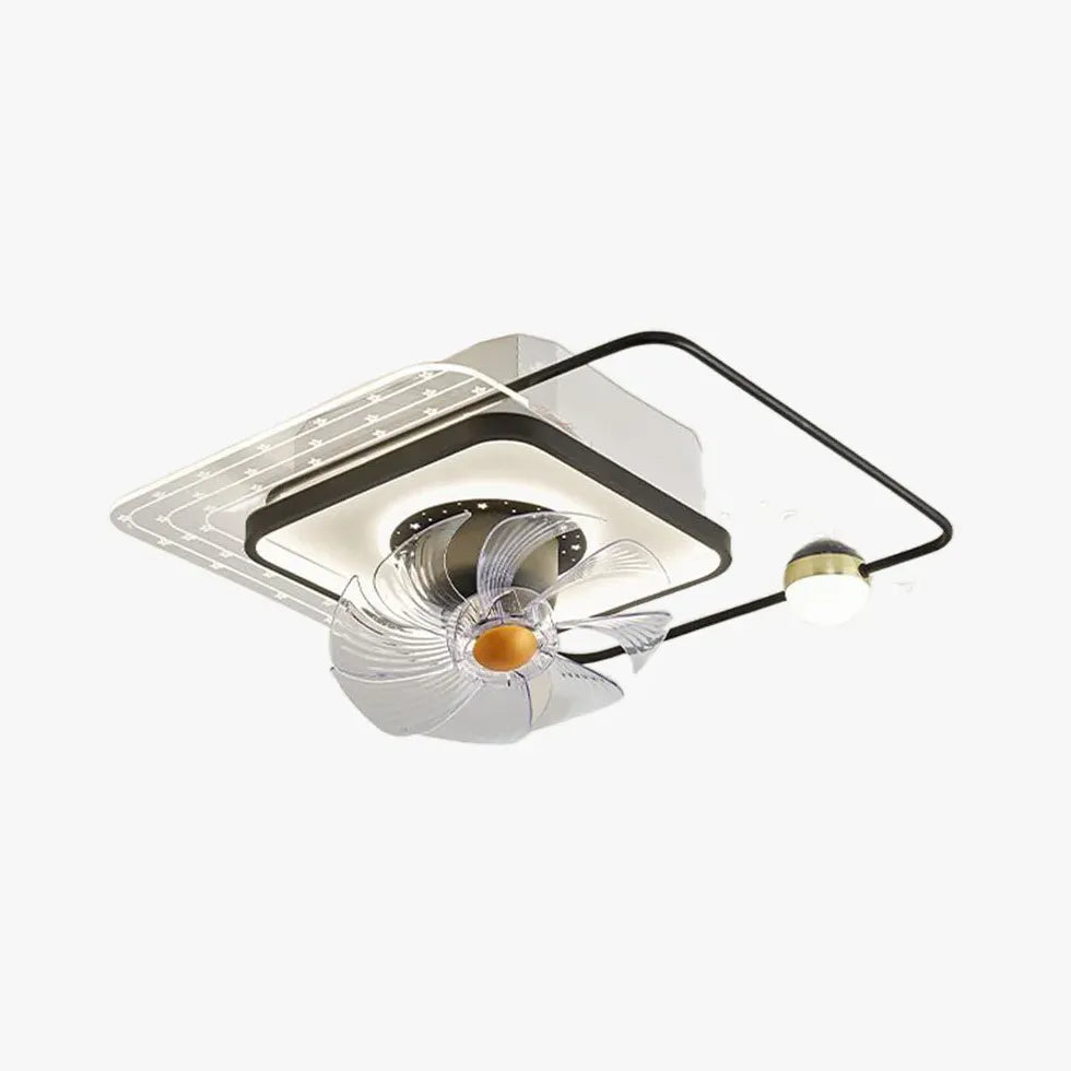 Mehrere Lichter moderner Deckenventilator mit Licht