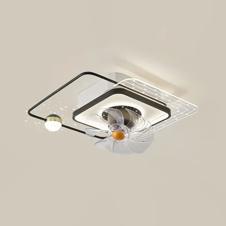 Mehrere Lichter moderner Deckenventilator mit Licht