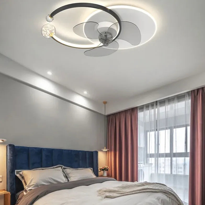 Einfacher Ringschlafzimmer Deckenventilator mit Licht