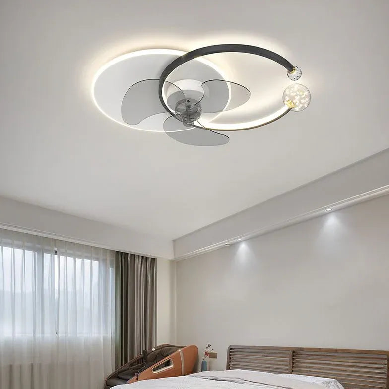 Einfacher Ringschlafzimmer Deckenventilator mit Licht