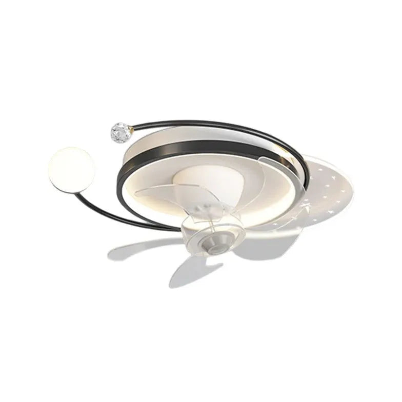 Sternring -LED -Deckenventilator mit Licht