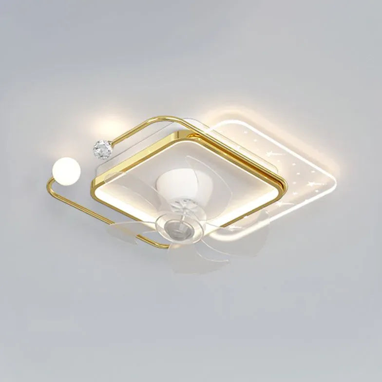 Sternring -LED -Deckenventilator mit Licht