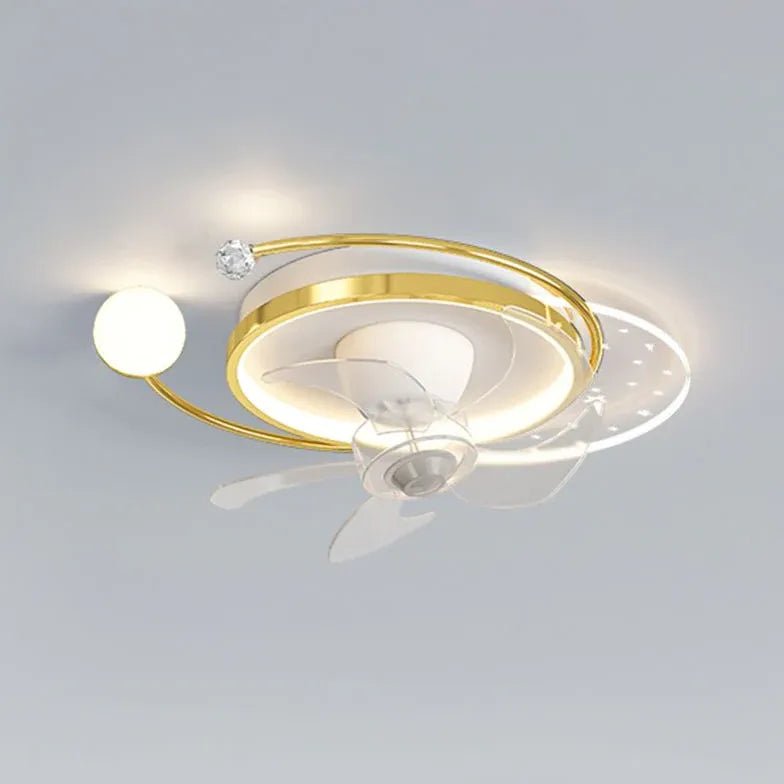 Sternring -LED -Deckenventilator mit Licht