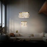 Square Stacking for Living Room Modern Chandelier