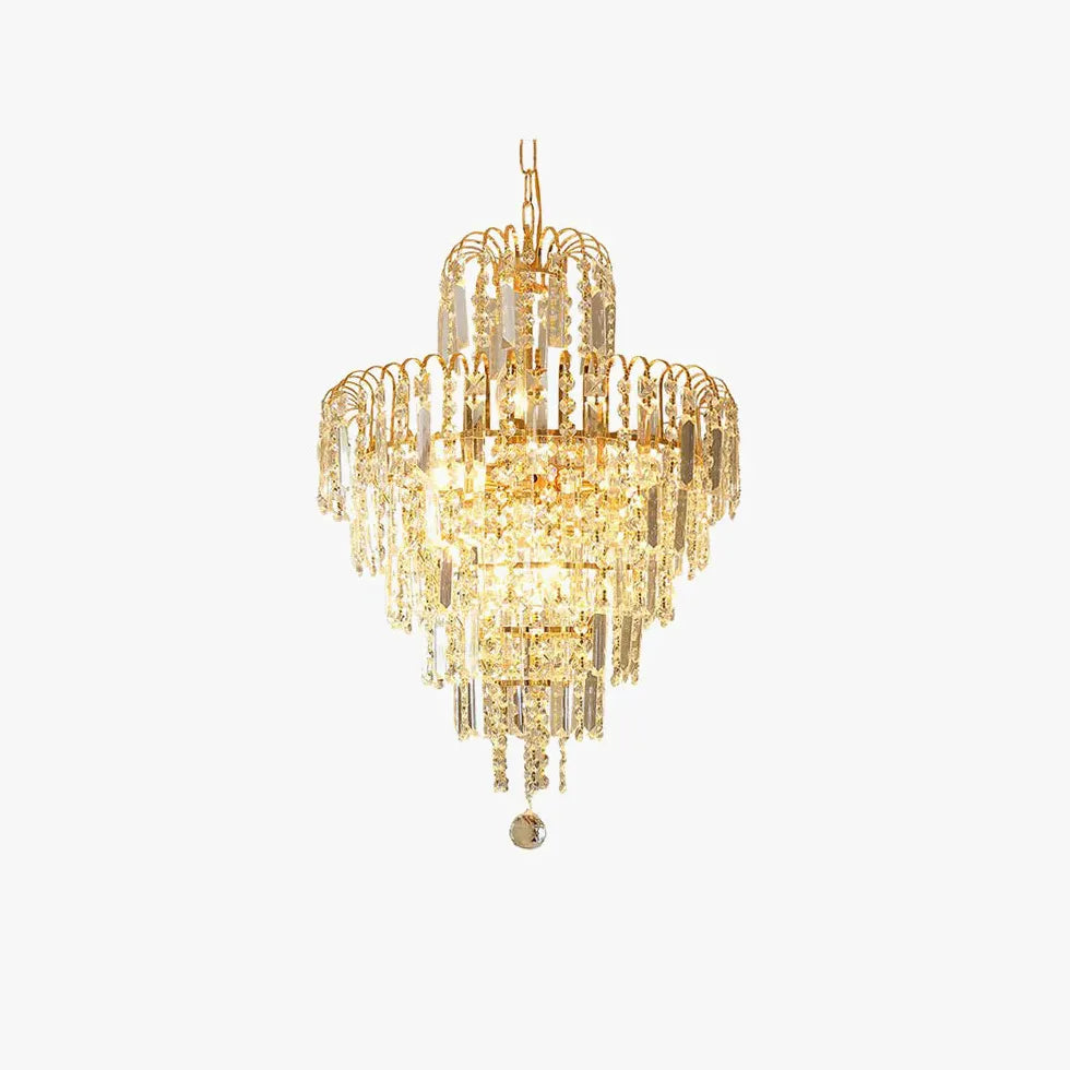 Multi-Light Design Luxury Crystal Gold Chandelier