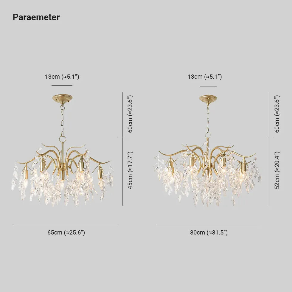 Moderne Kronleuchter Gold im modernen nordischen Stil