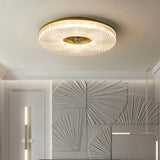 Radial Texture Ring Flush Ceiling Lights