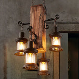 Messing Kronleuchter Antik im industriellen Vintage-Stil - Clowas.de