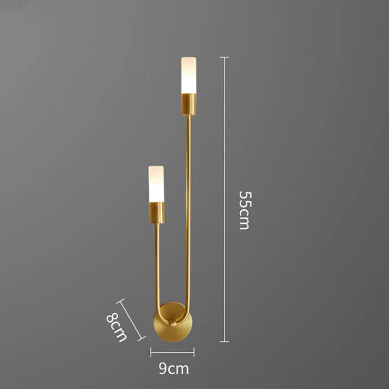 wandleuchter gold moderne minimalistische zwei Lampen