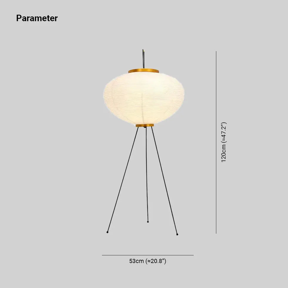 Paper White Lantern Modern Floor Lamp