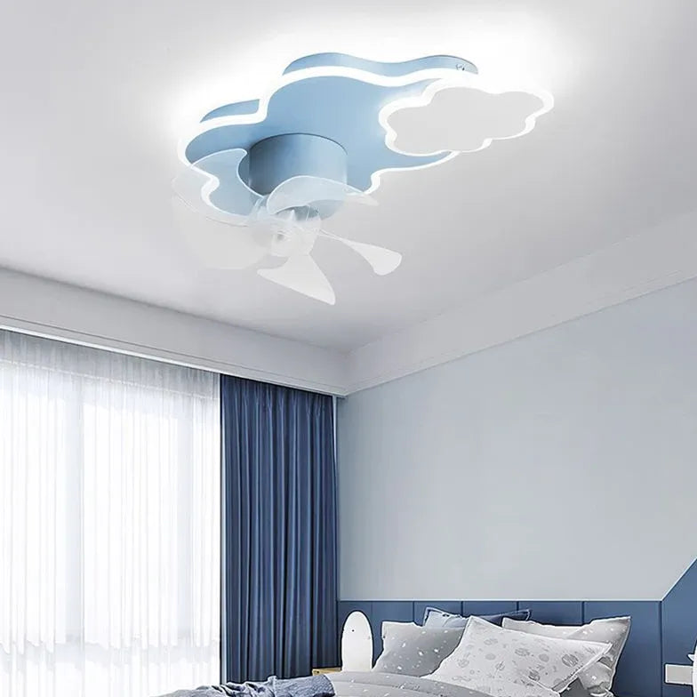 Blaue Wolken Schlafzimmer Deckenventilator mit Licht