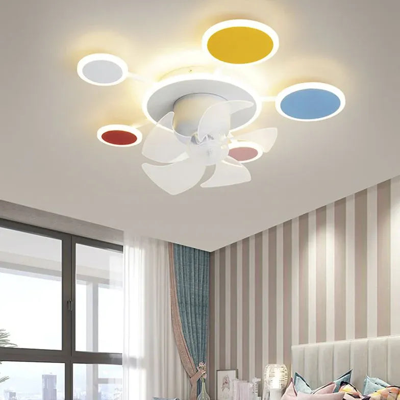 Blaue Wolken Schlafzimmer Deckenventilator mit Licht