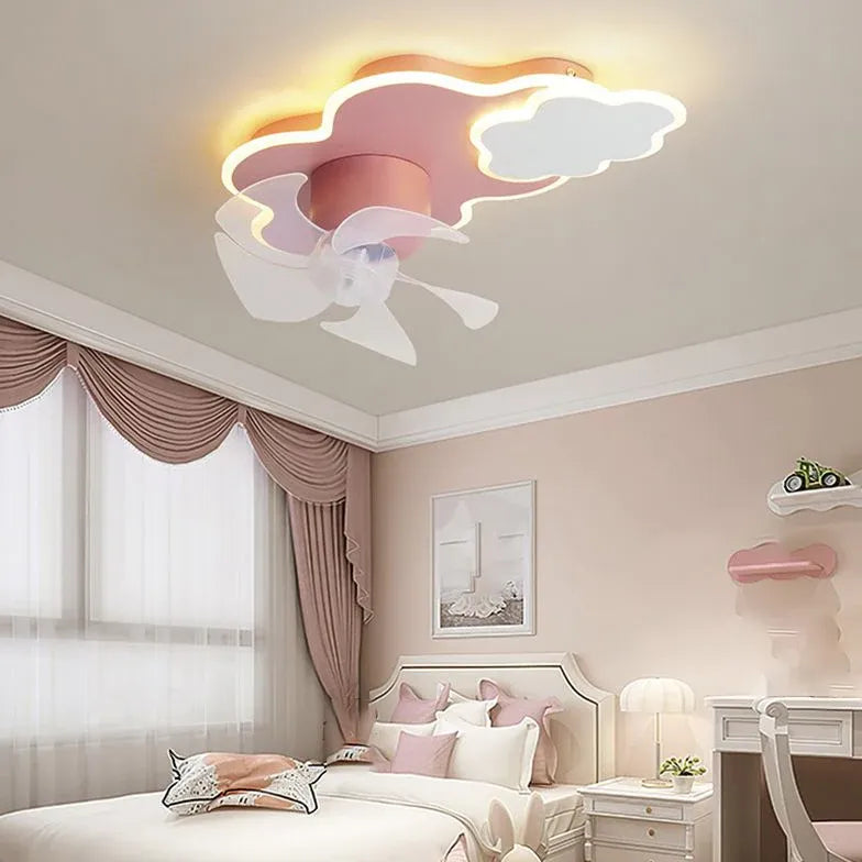 Blaue Wolken Schlafzimmer Deckenventilator mit Licht