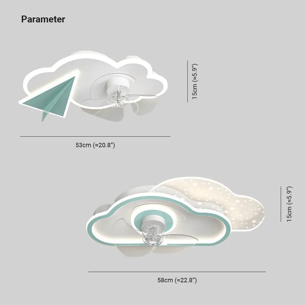 Baumwollflugzeug moderner Deckenventilator mit Licht