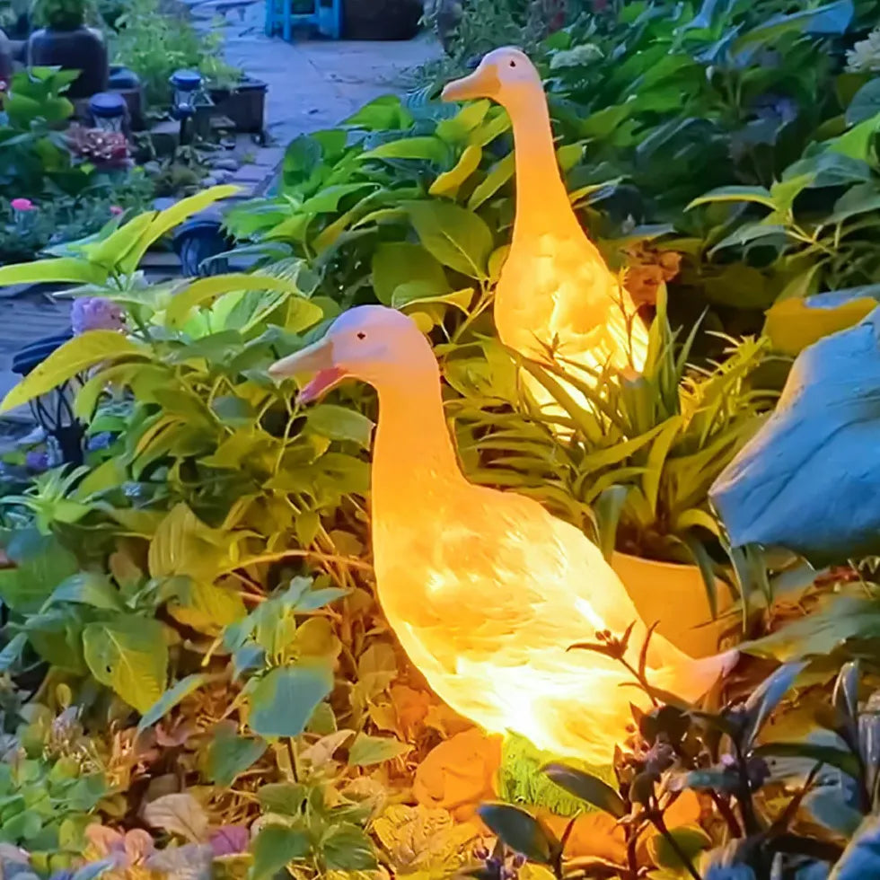 garten dekoleuchte Entzückende Enten Bodenlampe für den Garten