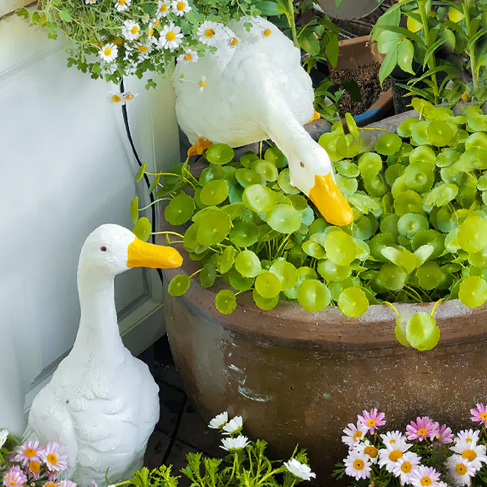 garten dekoleuchte Entzückende Enten Bodenlampe für den Garten