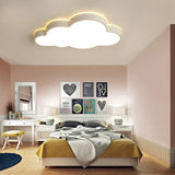 Plane Clouds LED White Flush Ceiling Lights