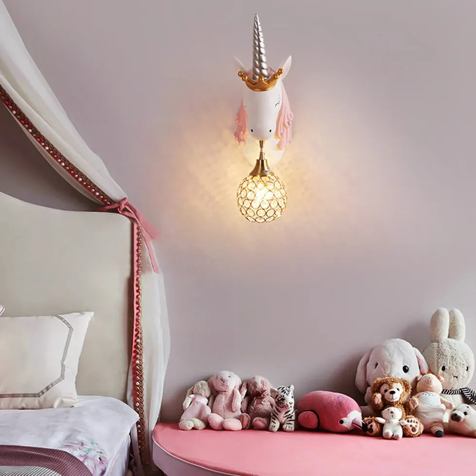 Wandleuchte Schlafzimmer Design Kinderzimmer Einhorn Nordisch