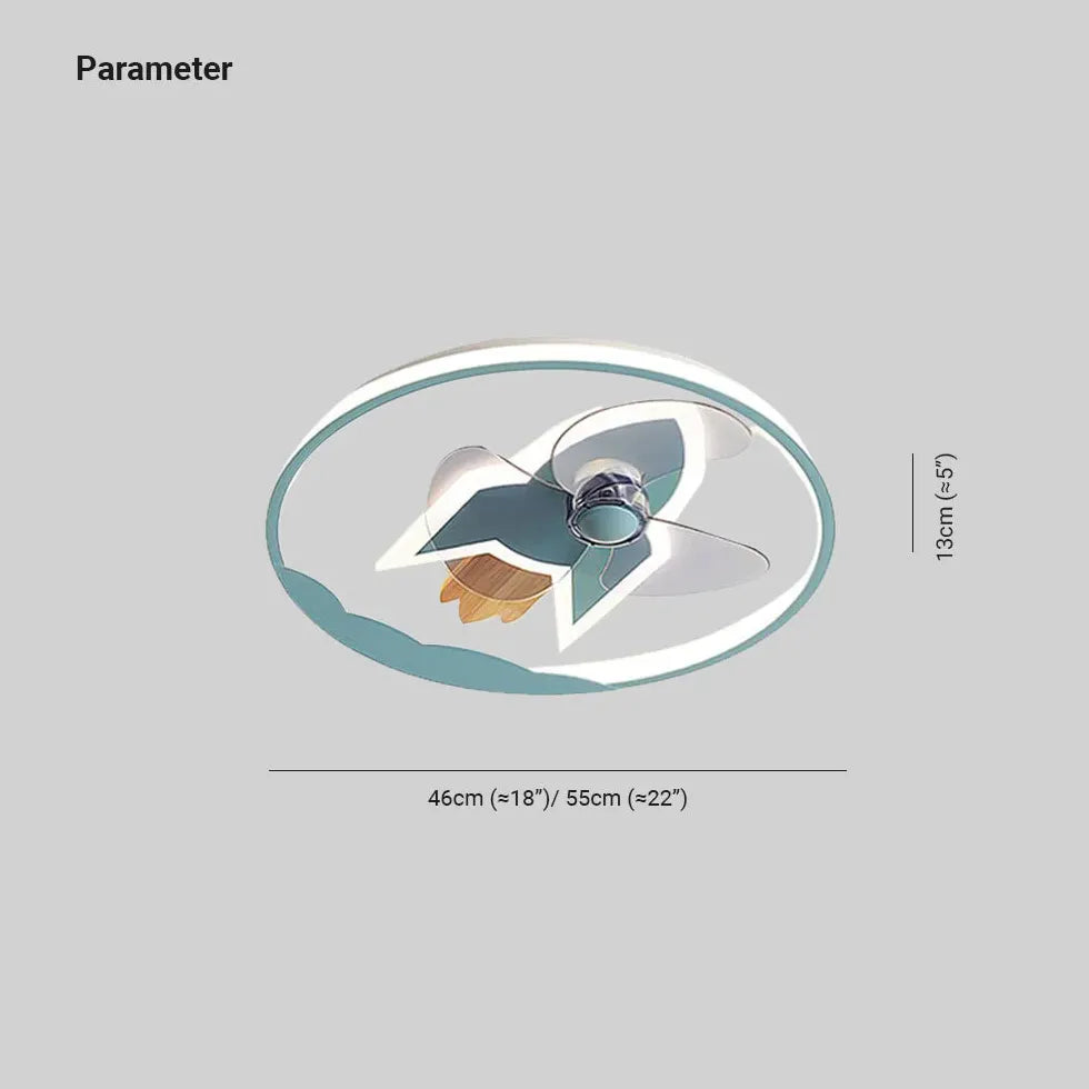 Runde Flugzeug moderne Deckenventilator mit Licht