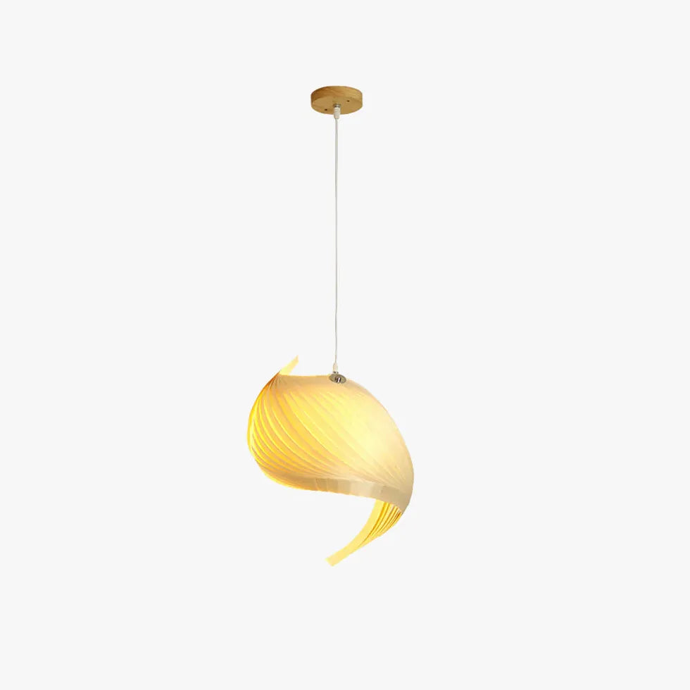 Artistic Spiral-Shaped Gradient Translucent Pendant Light