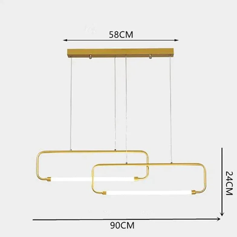 Modern Hängelampe Esstisch Skandinavische Minimalistische Rechteckform - Clowas.de