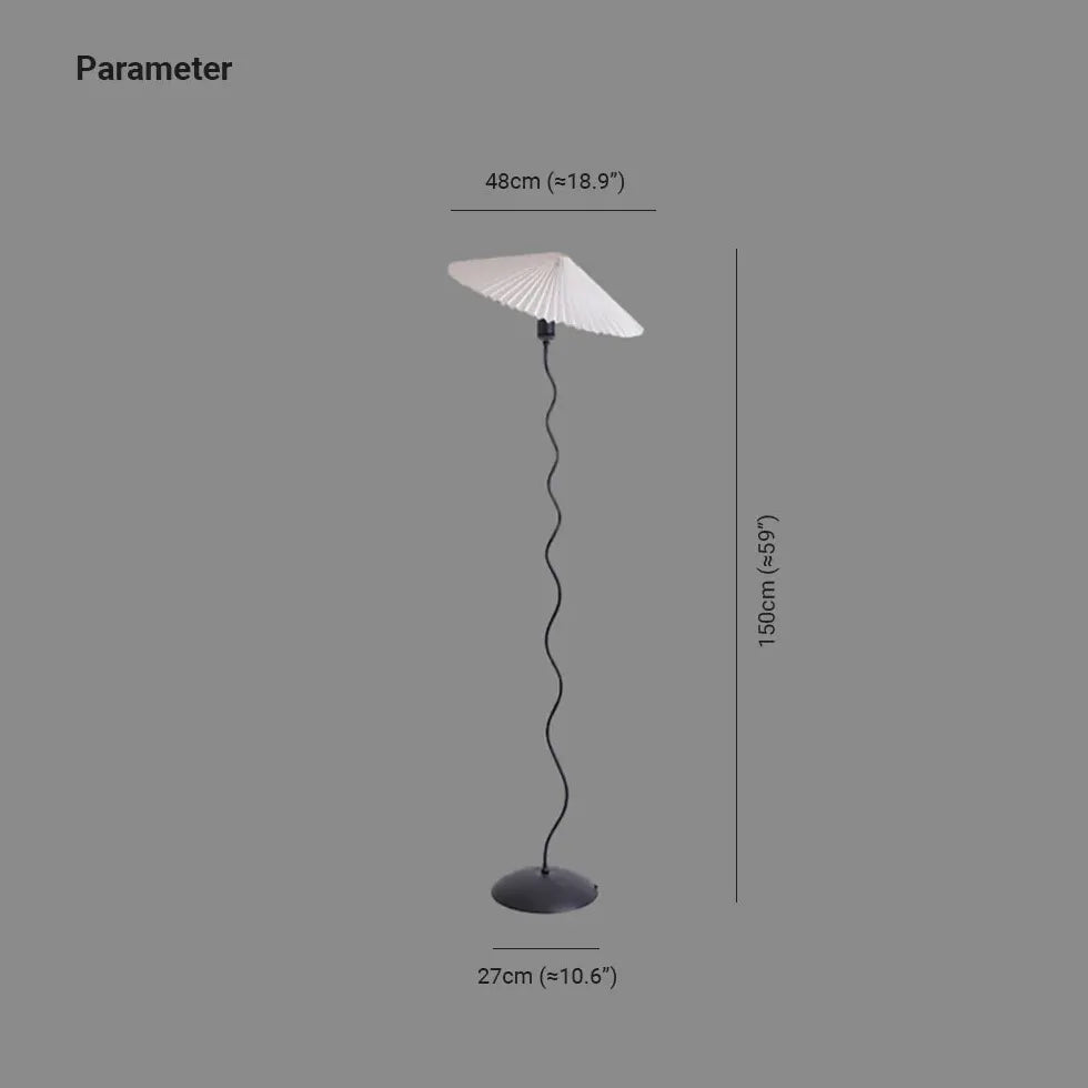 Quallendesign moderne Stehlampe