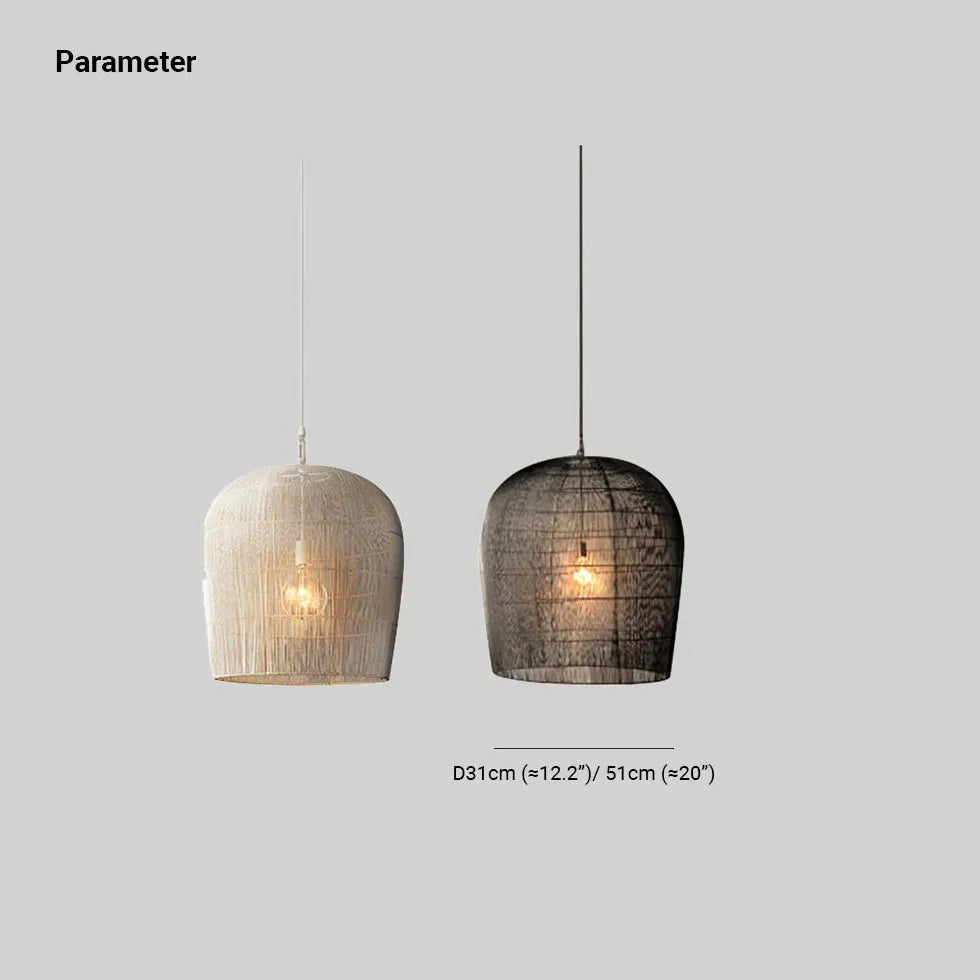 Modern Pendelleuchte Kücheninsel mit schwarzem Rattan Design - Clowas.de