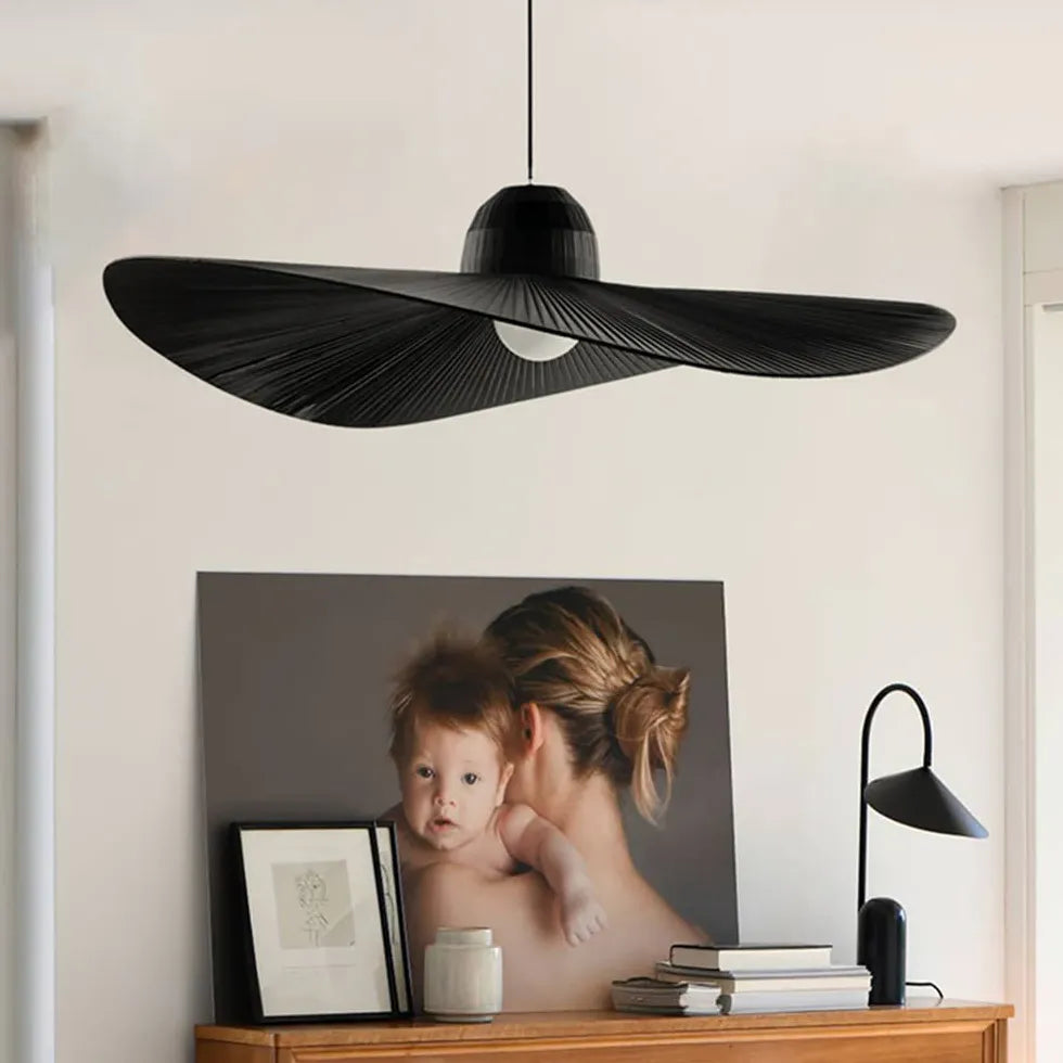 Fan-Shaped Curved Pendant Light for Dining Table