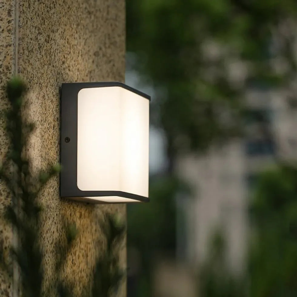 Außenwandleuchten Solar Moderne Outdoor Beleuchtung Rechteckig Elegant - Clowas.de