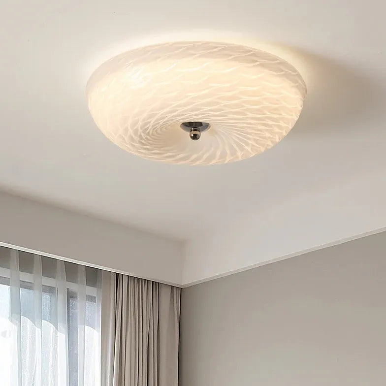 Moderne Deckenleuchte dimmbar im Bauhaus Creme-Stil - Clowas.de