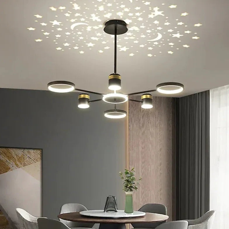 deckenleuchte led schwarz Moderne Nordic Sternenhimmel Deckenlampe - Clowas.de