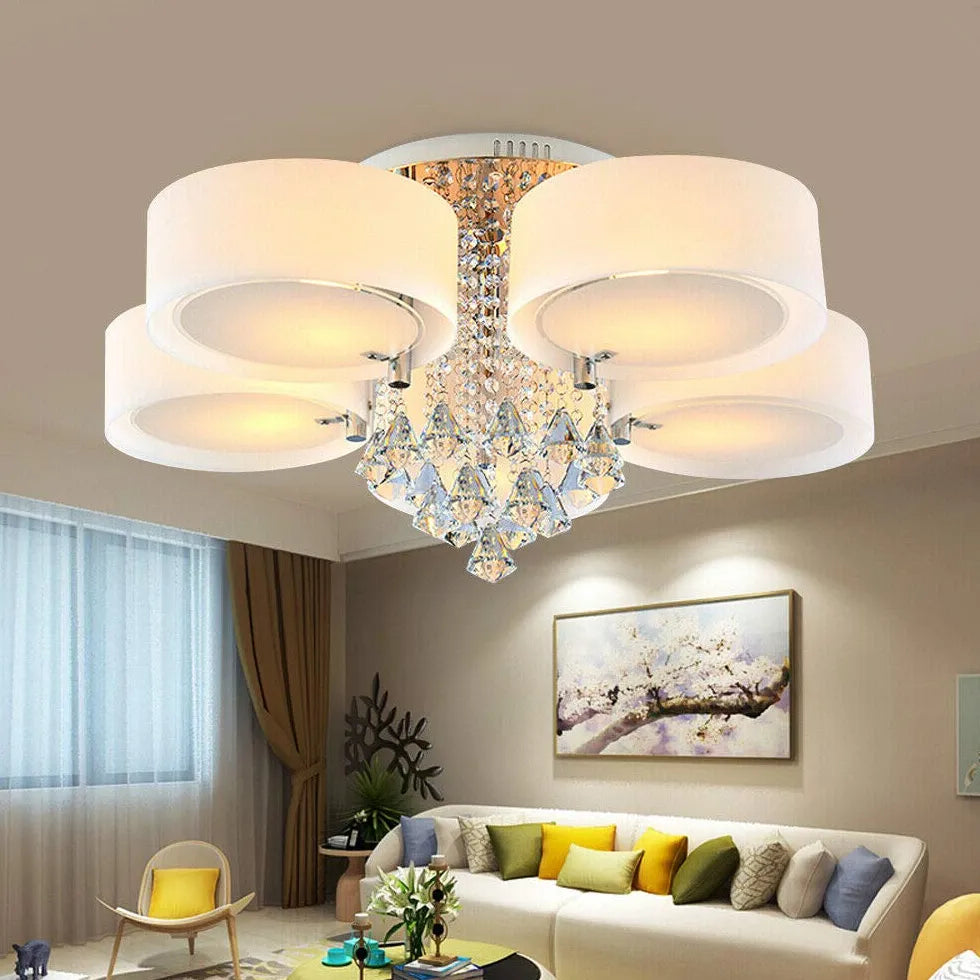 Moderne Deckenleuchte Schlafzimmer LED Kristalllampe Simplizität - Clowas.de
