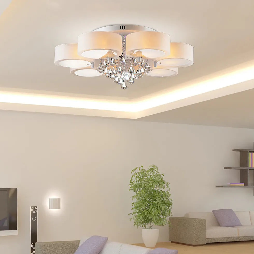 Moderne Deckenleuchte Schlafzimmer LED Kristalllampe Simplizität - Clowas.de