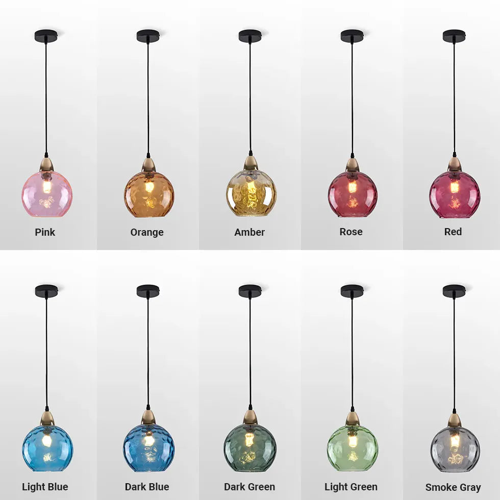 glas pendelleuchte bunt Nordisch Modern Eleganz Design - Clowas.de
