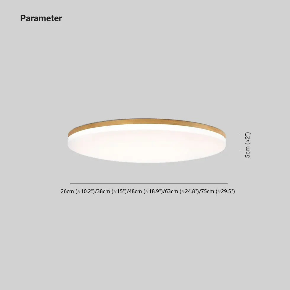Moderne große Deckenleuchte Runde LED Holzlampe - Clowas.de