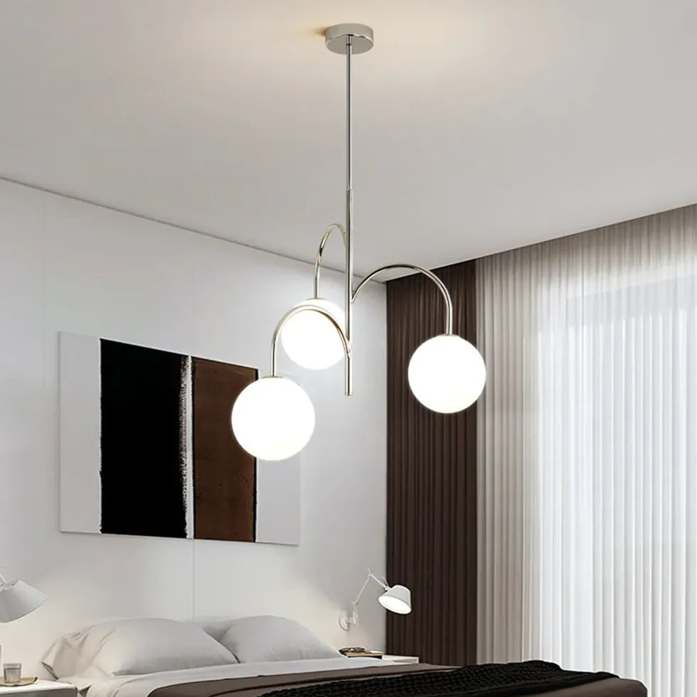 Moderne Hängelampe Schlafzimmer nordischer Stil mit Glas - Clowas.de