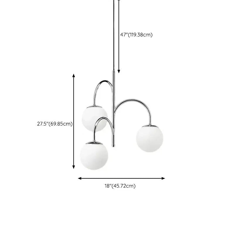 Moderne Hängelampe Schlafzimmer nordischer Stil mit Glas - Clowas.de