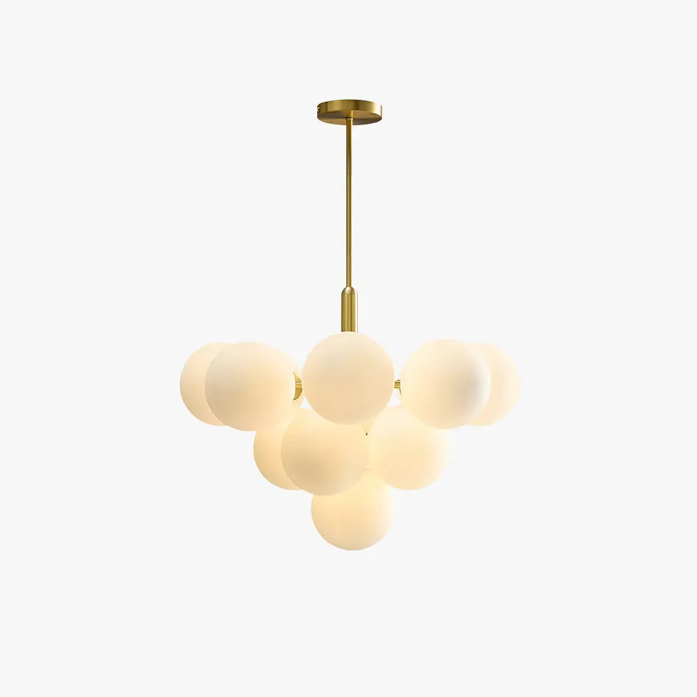 Moderne Kronleuchter Wohnzimmer in Cremefarbener Französischer Bubble Lampe - Clowas.de
