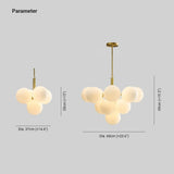 Moderne Kronleuchter Wohnzimmer in Cremefarbener Französischer Bubble Lampe - Clowas.de