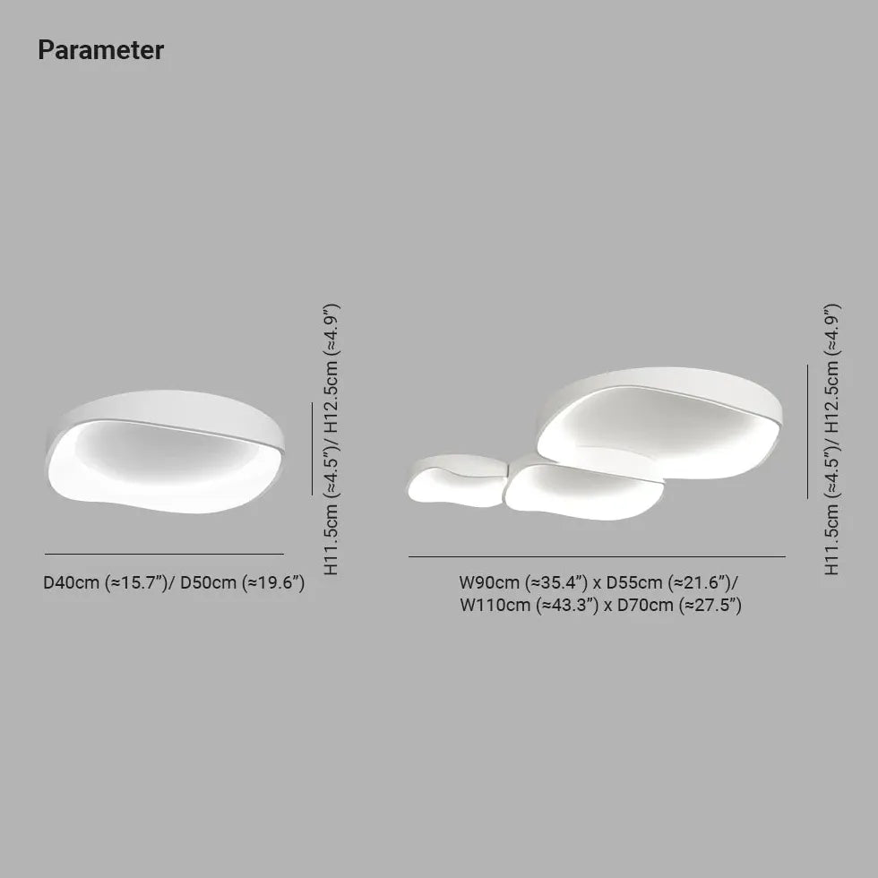 Moderne LED Deckenleuchten Wohnzimmer kreativ rundes Design - Clowas.de