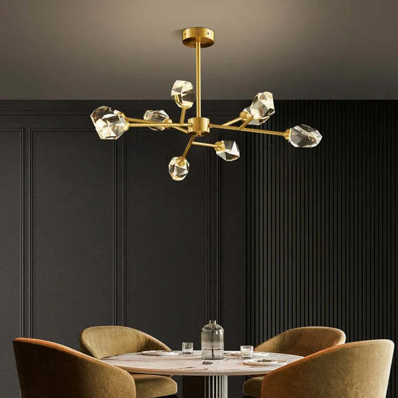 Moderne Pendelleuchte Schlafzimmer nordischer Stil mit Kristall - Clowas.de