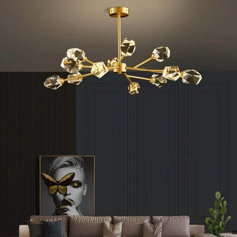 Moderne Pendelleuchte Schlafzimmer nordischer Stil mit Kristall - Clowas.de