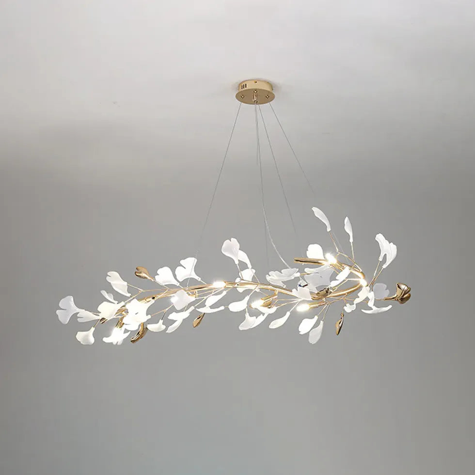 Moderne Pendelleuchte Küche Silber Ginkgo Nordisch - Clowas.de