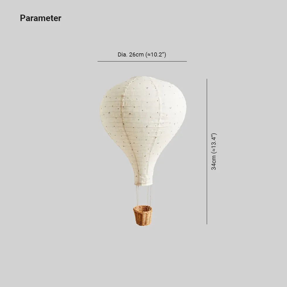Moderne Pendelleuchte Nordisch Stoff Heißluftballon Kinderzimmer - Clowas.de