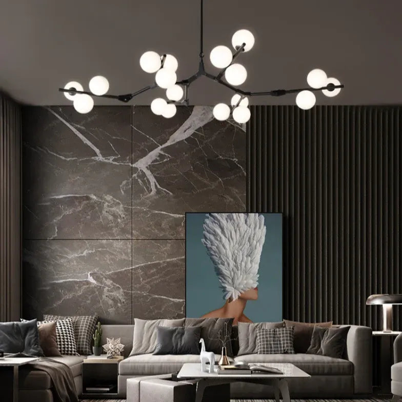 Moderne Pendelleuchten Wohnzimmer in weißem modernen Stil - Clowas.de